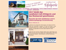 Tablet Screenshot of landhotel-eifelperle.de